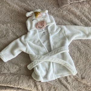 Unicorn bath robe for newborns